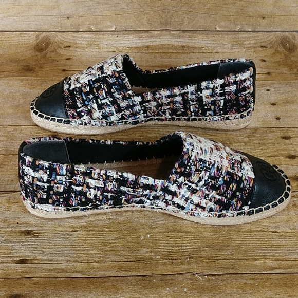 Tory Burch Color Block Tweed Espadrilles - Picture 8 of 8